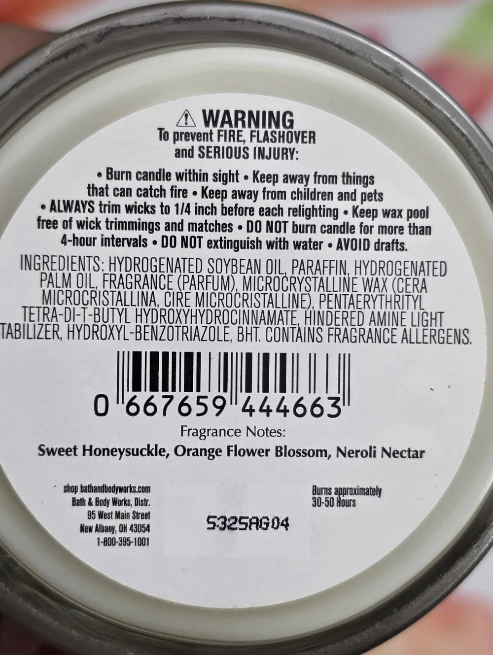 Bath & Body Works Backyard Honeysuckle Foaming Hand Soap & Candle Set NEW - Picture 6 of 6
